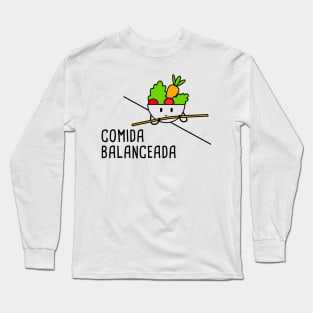 Comida Balanceada Spanish Pun Long Sleeve T-Shirt